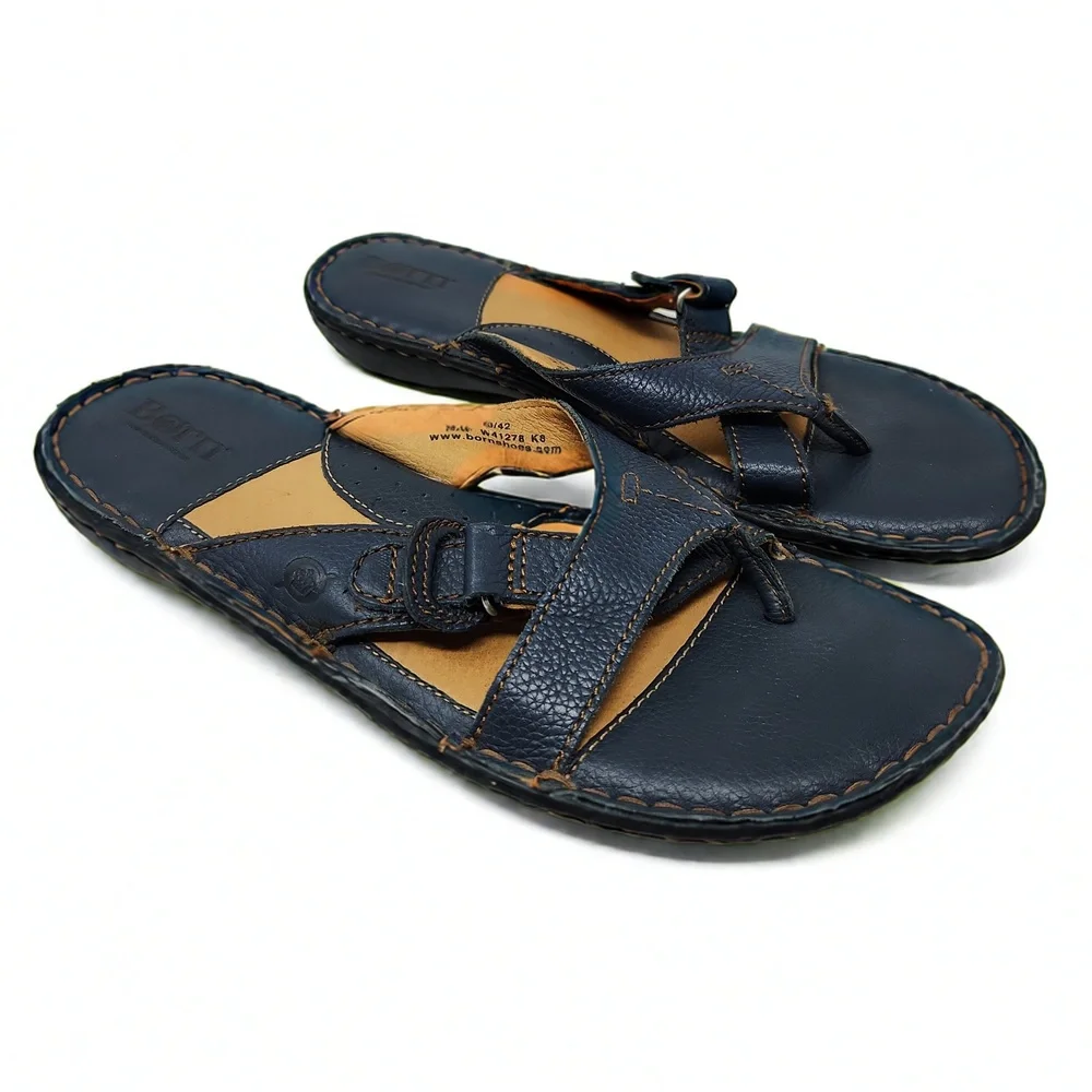 Børn Pinnacle Leather Thong Sandals Size 10 US 42 EU Minimalist Beachy